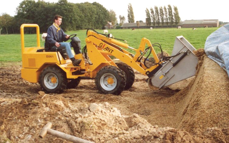 Tobroco-Giant produced its first wheeled loader in 2001