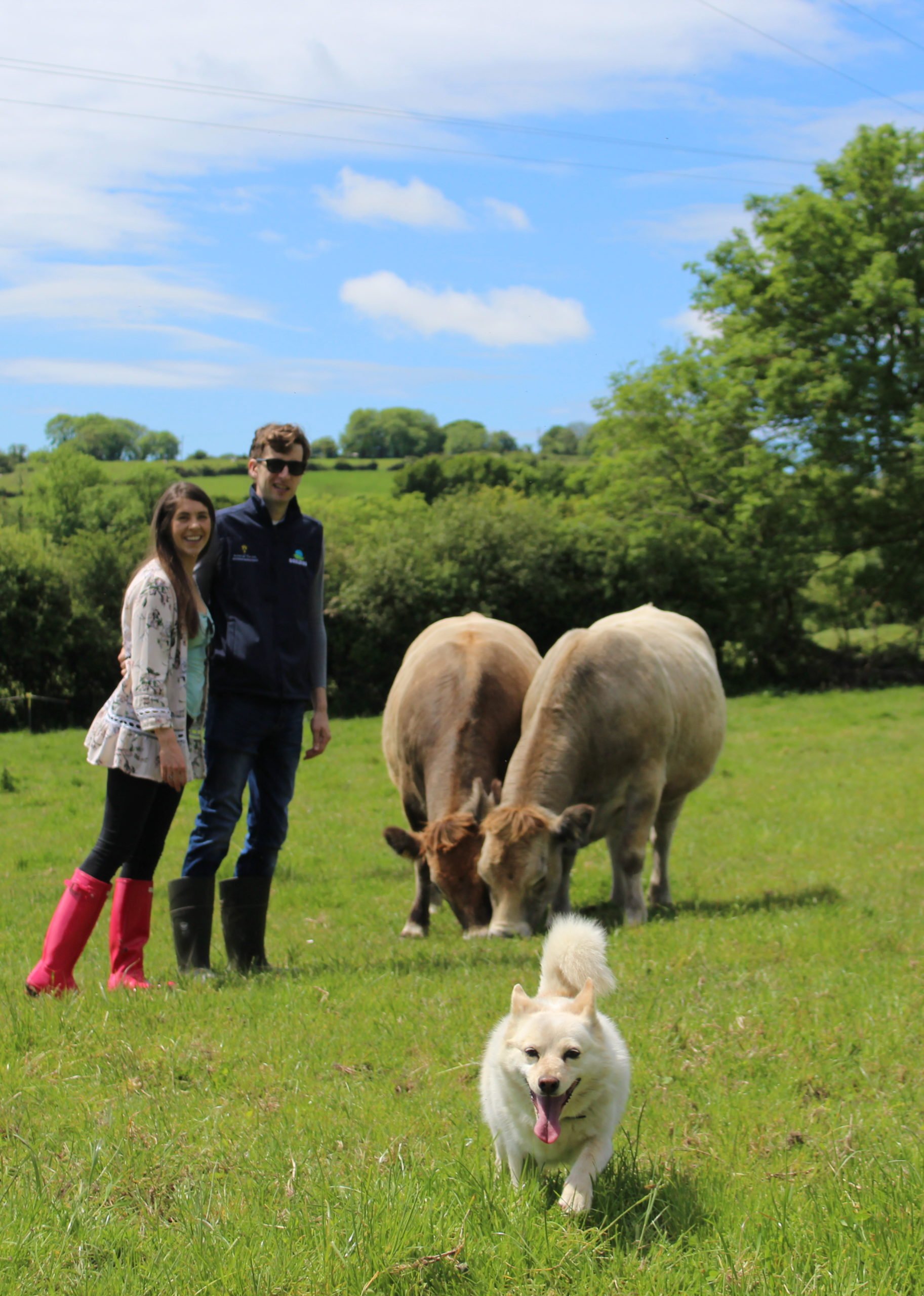 Denis and Kate Canniffe on the family dairy farm in Bandon, Co. Cork