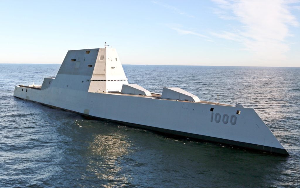 The US navy had high hopes for its lightly manned Zumwalt class destroyer. The project was eventually cancelled