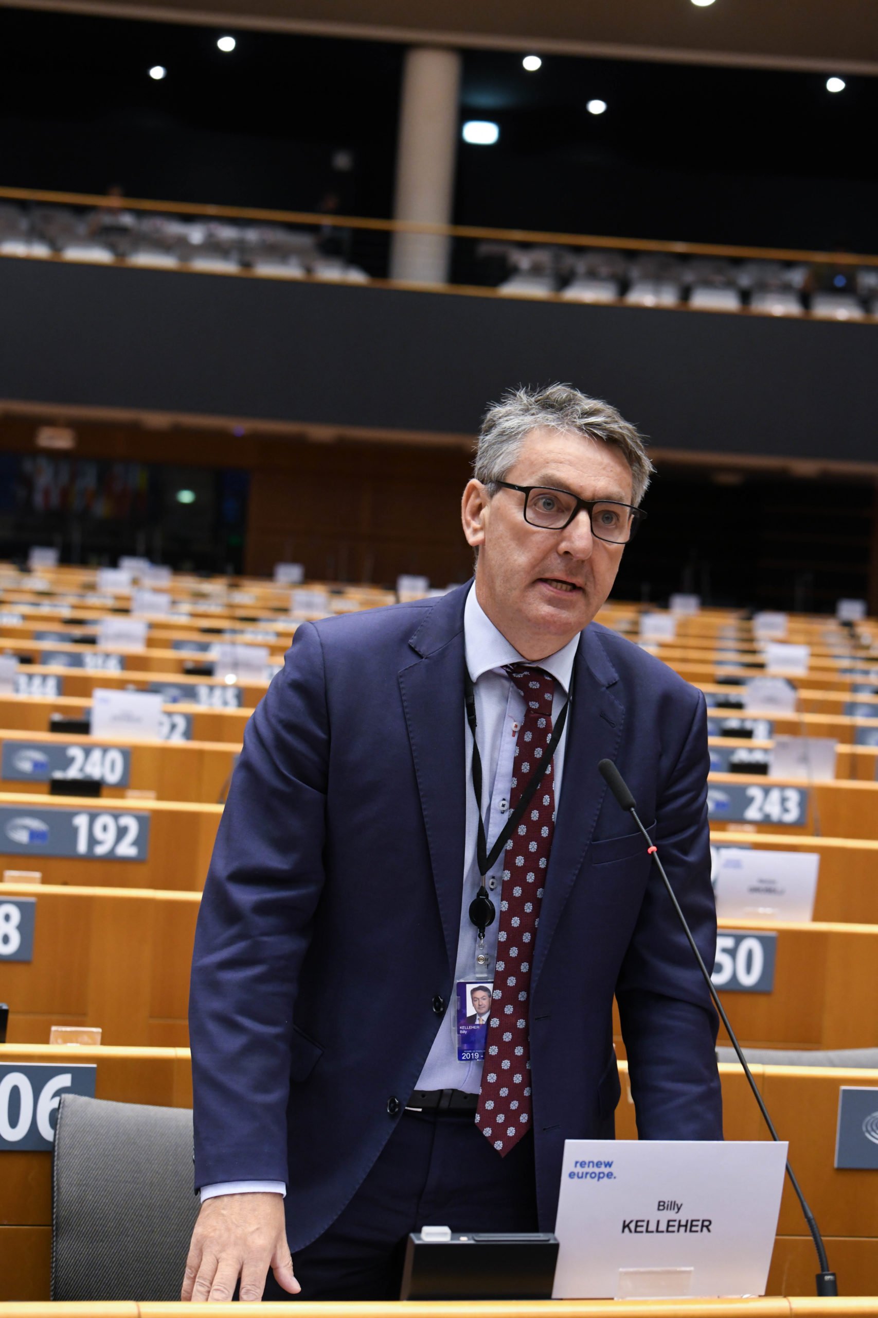 MEP Billy Kelleher at the European Parliament