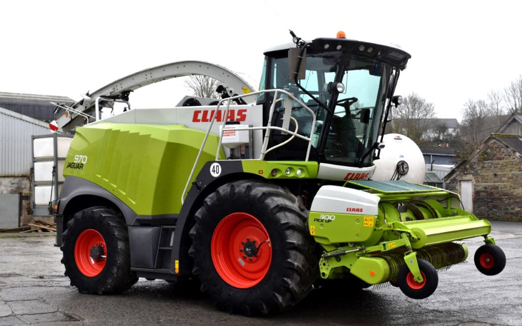 Claas 970 self propelled harvester  has five seasons under its belt