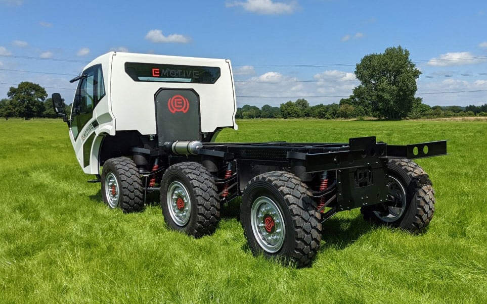 The EMotive has a purpose-designed chassis which can be adapted for a multitude of uses