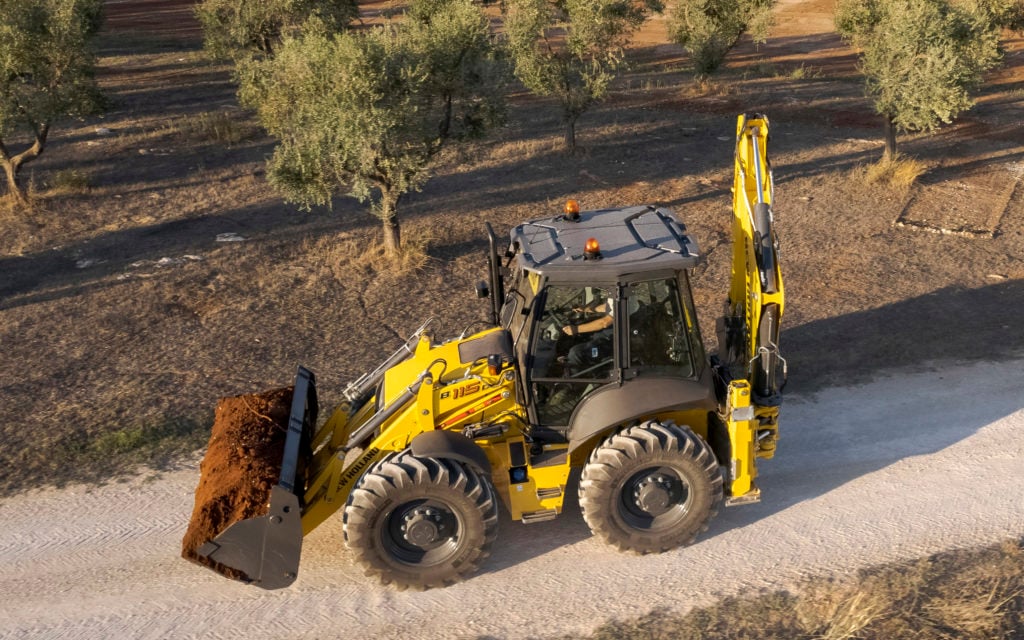 New Holland have taken to portraying the latest D Series loader in a rural setting
