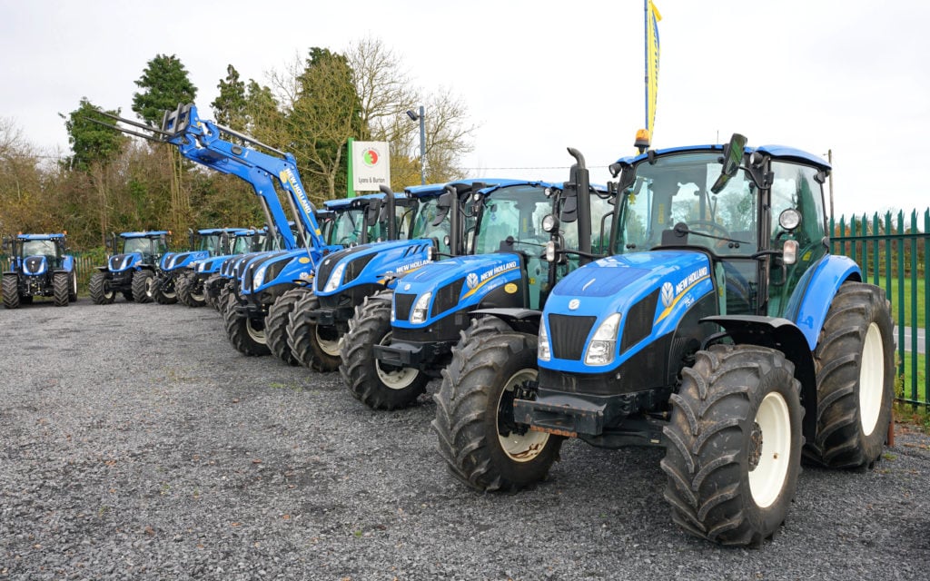 Sales of New Holland tractors declined less than the average for 2020
