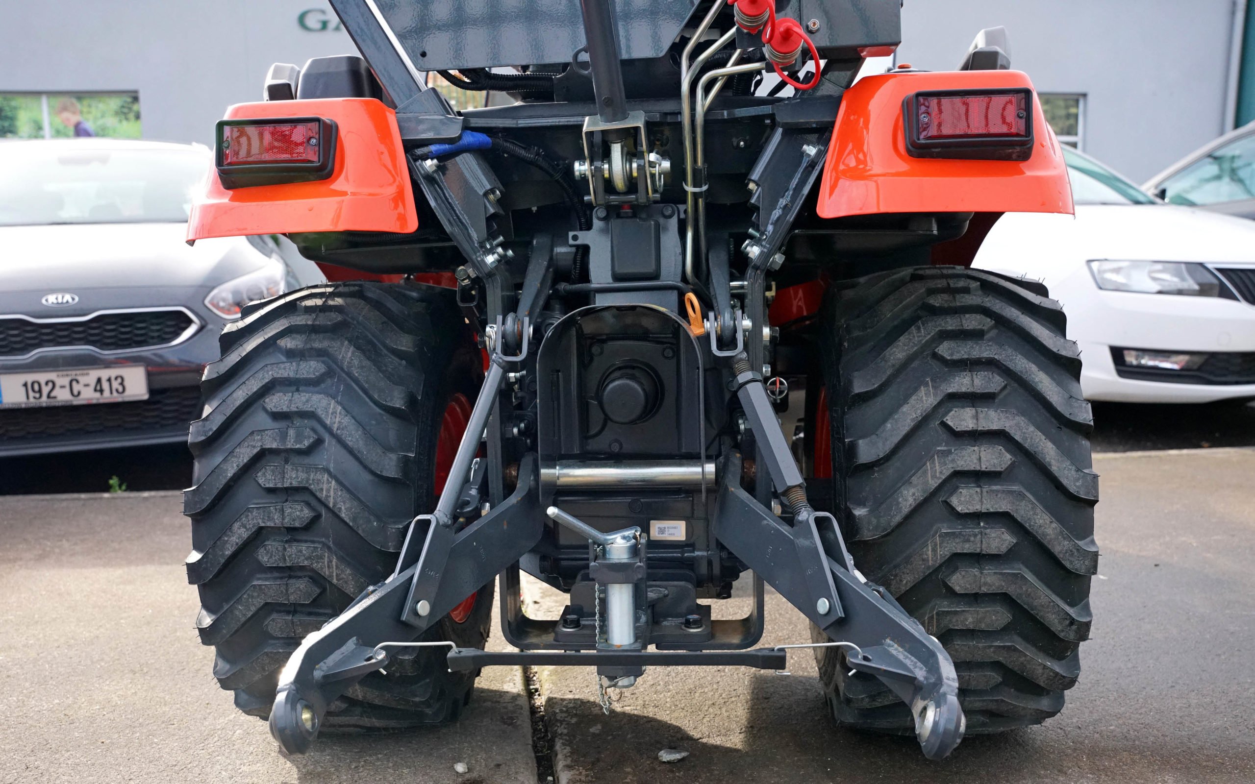 With rear linkage and PTO, the sub compact tractors offer great versatility. This BX is fitted with industrial  pattern tyres