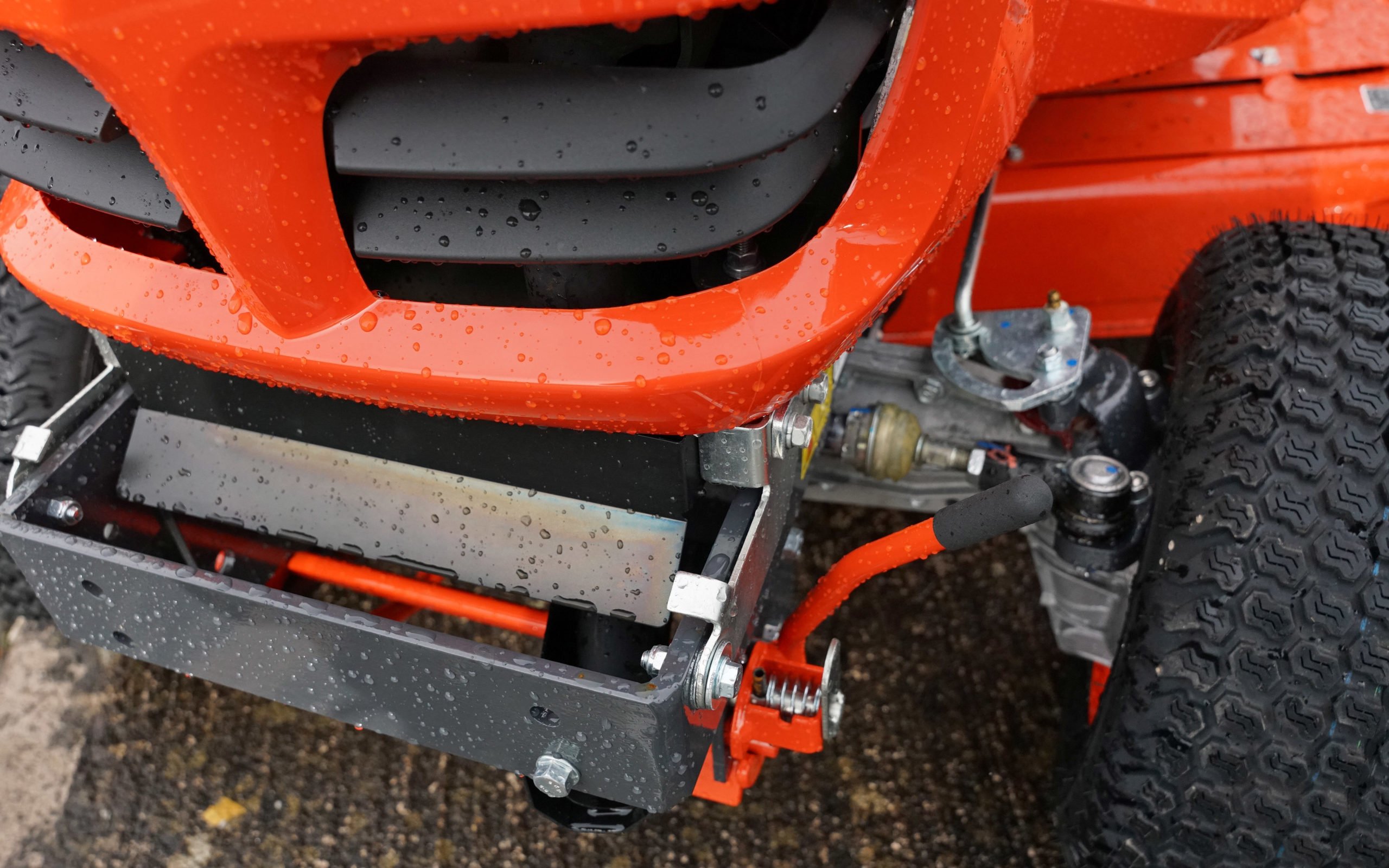 Kubota prefers the term grass cutters rather than lawnmowers when describing its range of machines. The sturdiness of the components sets them apart from consumer orientated products