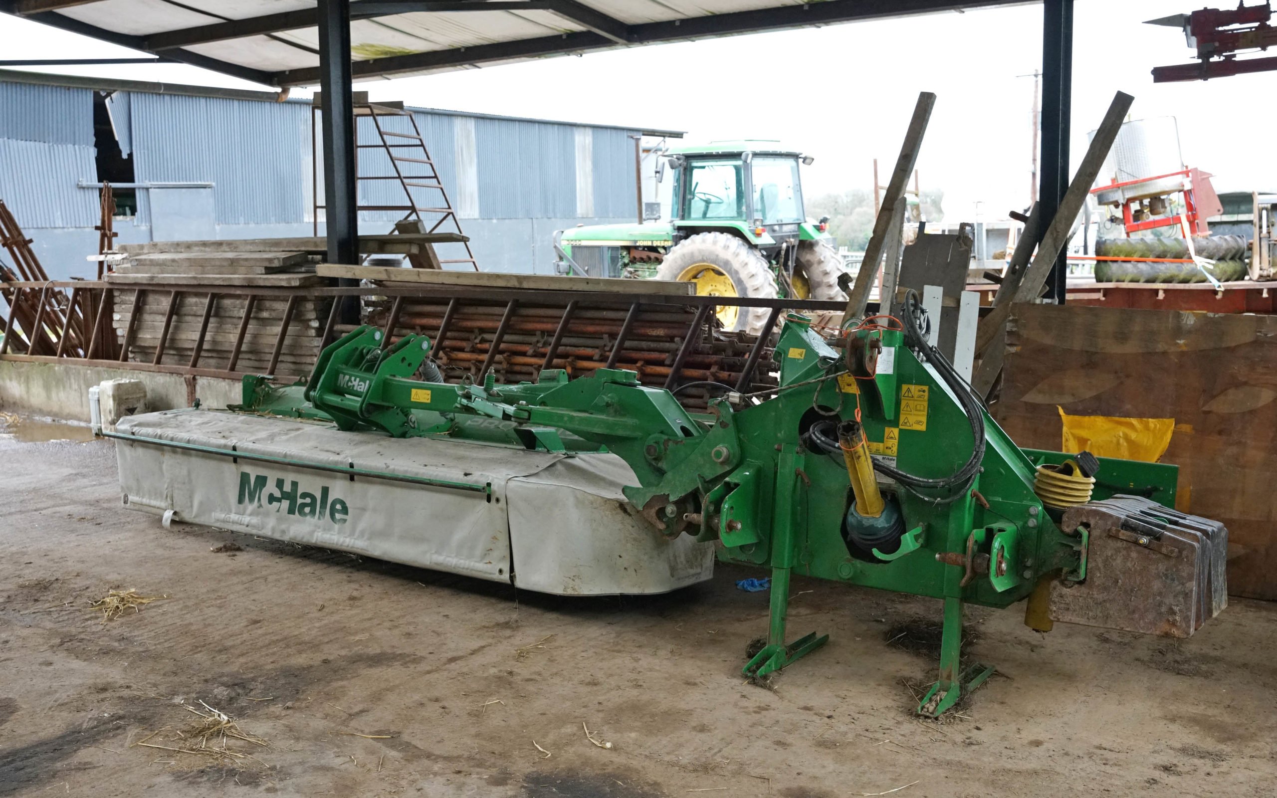 Used on only the one farm, this McHale R3100 conditioner mower is as well kept as the rest of the machinery