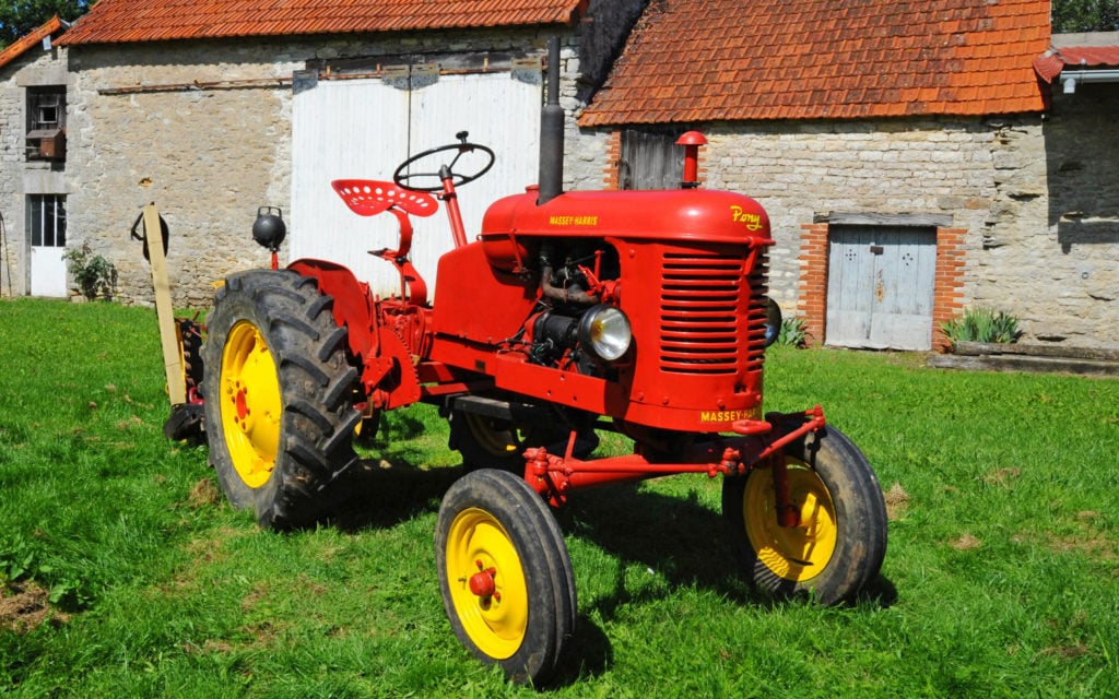 The Massey Harris Pony  was a later fruit of the union and appeared just before the Ferguson merger