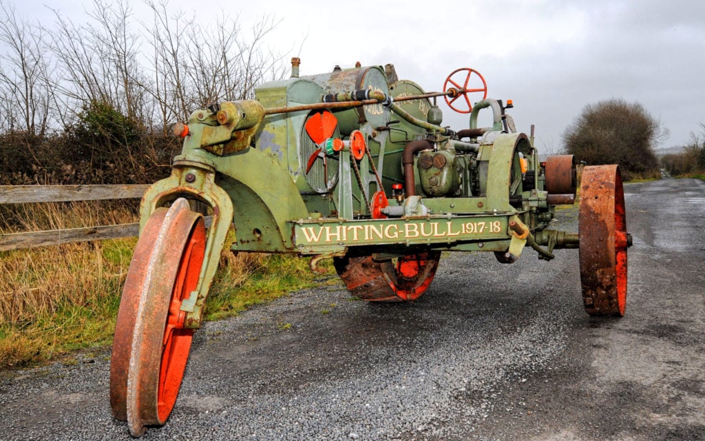 The threw wheeled Whiting Bull tractor was imported into Canada by Massey Harris for just one year