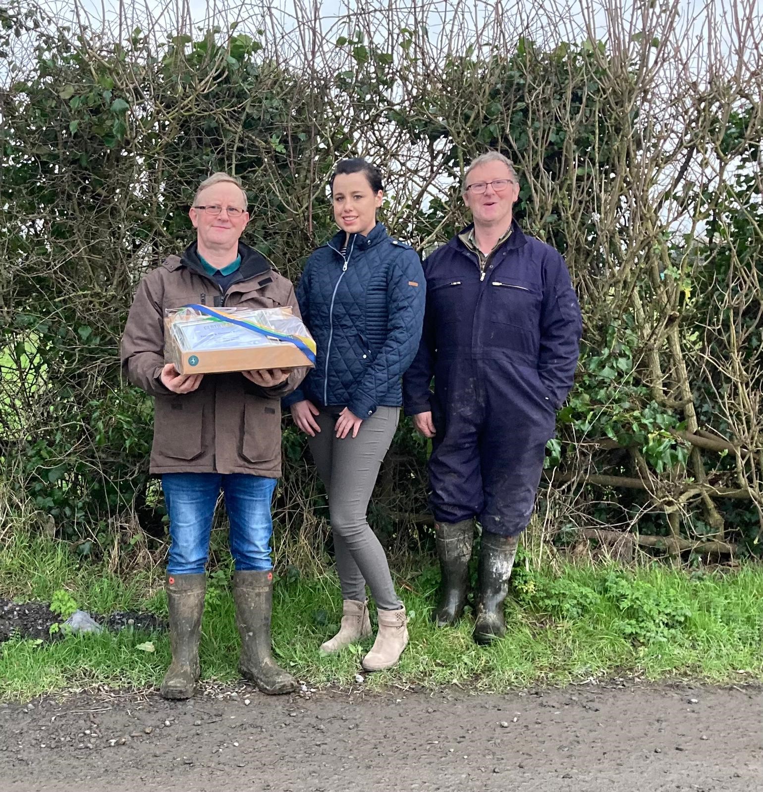 Francis Bennett, Jayne Smyth (Glanbia Ireland) and Thomas Bennett