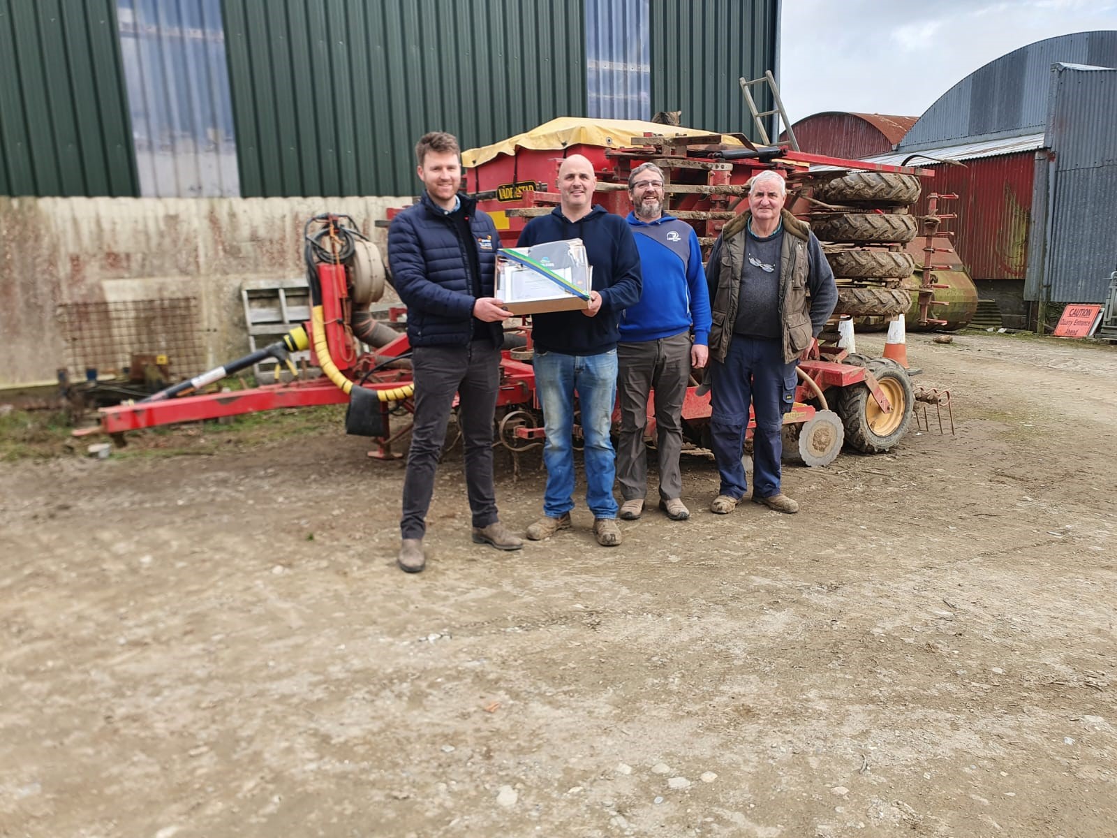 Tom Hession (Glanbia Ireland) and Jamie, Martin and Jim Whelan&nbsp;