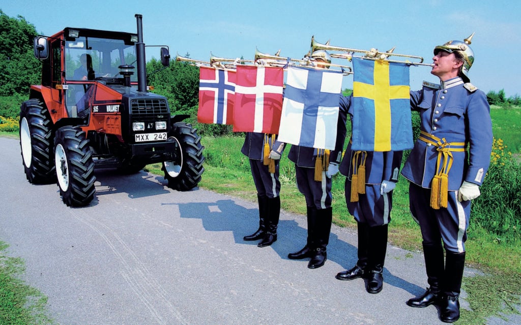 The Nordic tractor was a joint development between Volvo and Valmet. Volvo then passed on its tractor business to Valmet