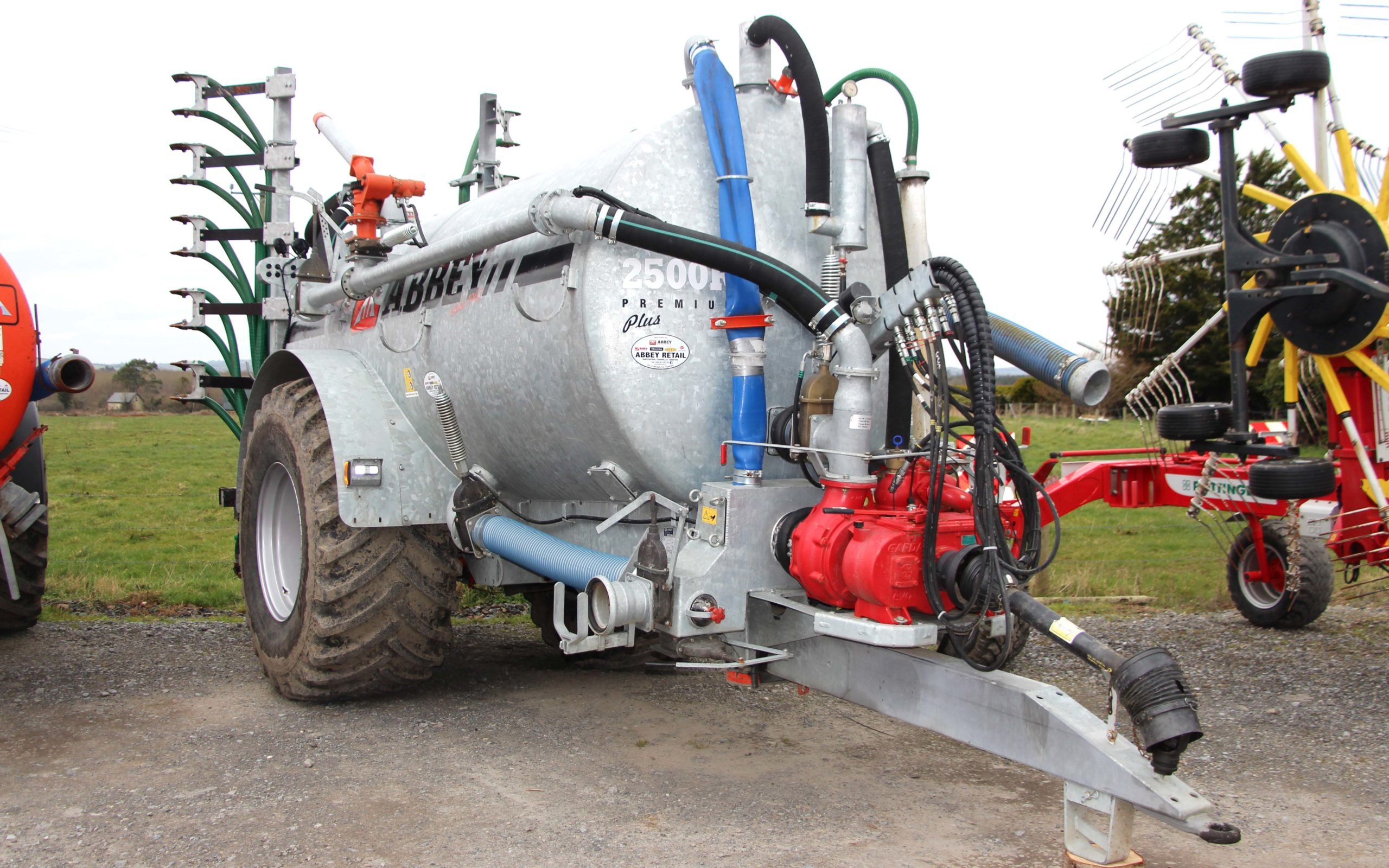 The top spec Abbey tanker has trailing shoe boom and rain gun