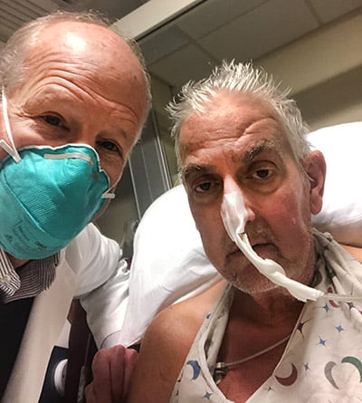 Dr. Griffith and David Bennett. Source: University of Maryland Medical Centre