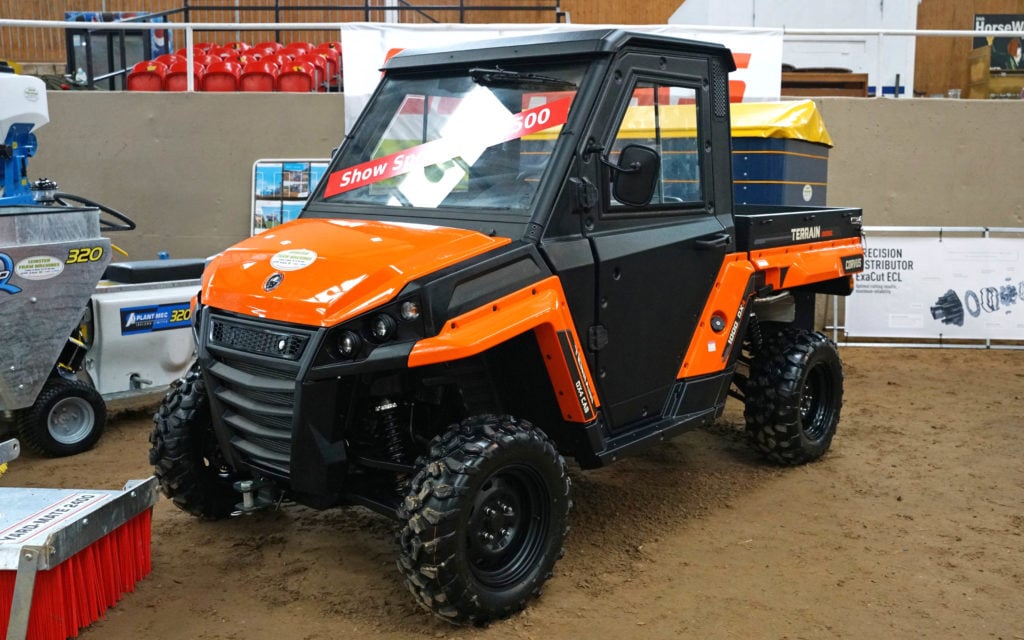 The Spanish built Corvus DX4 is offered by Leinster Farm Machines. It has a cargo capacity of 450kg and can tow 900kg