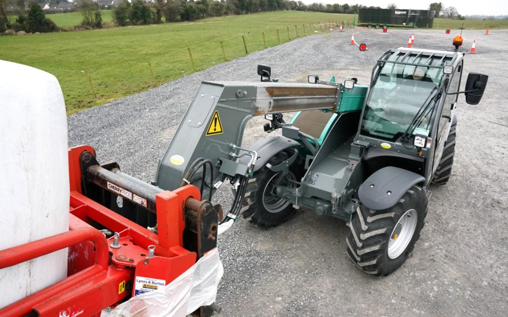The telescopic handler scores with boom reach and low height