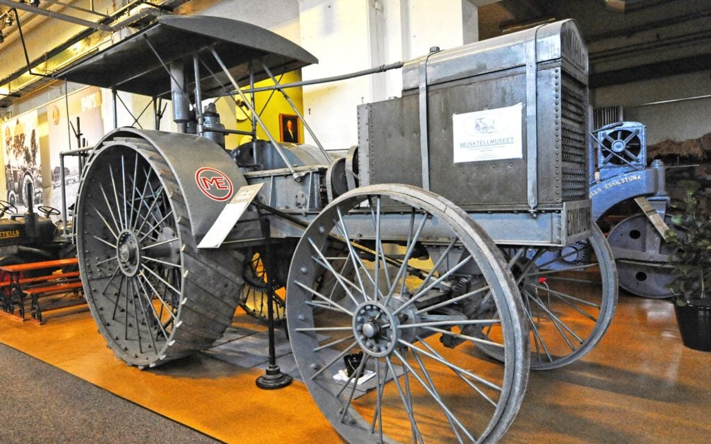 Munktell's first tractor was the 30-40, of which this fully restored example at the Munktell Museum is the only known survivor