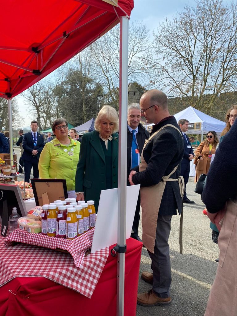 Camilla, Duchess of Cornwall visiting Cahir today