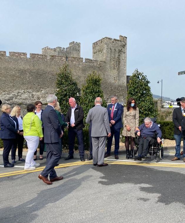Prince Charles greets the public on his arrival to Cahir, Co. Tipperary