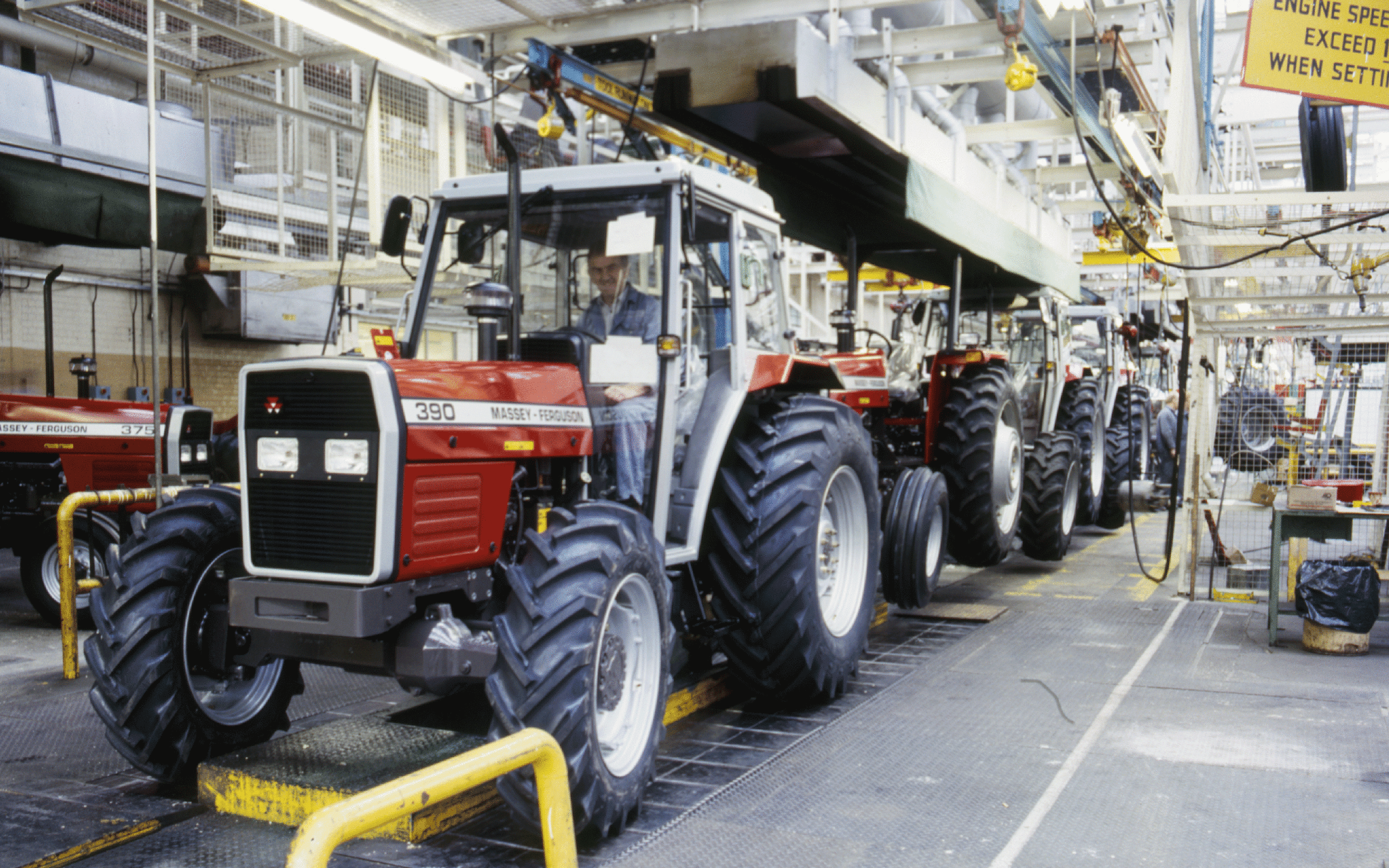 A non turbo-charged 390 comes off the production line at Banner lane