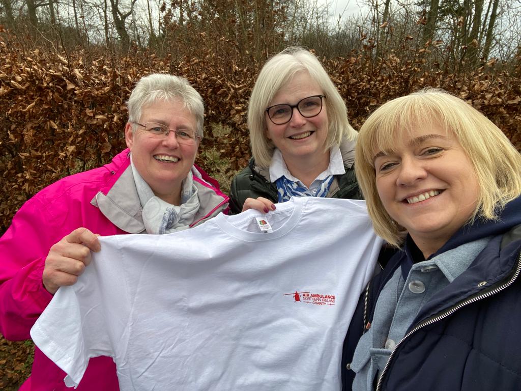 (L-R) Oonagh Chesney and friends Judy King and Jenny Donald