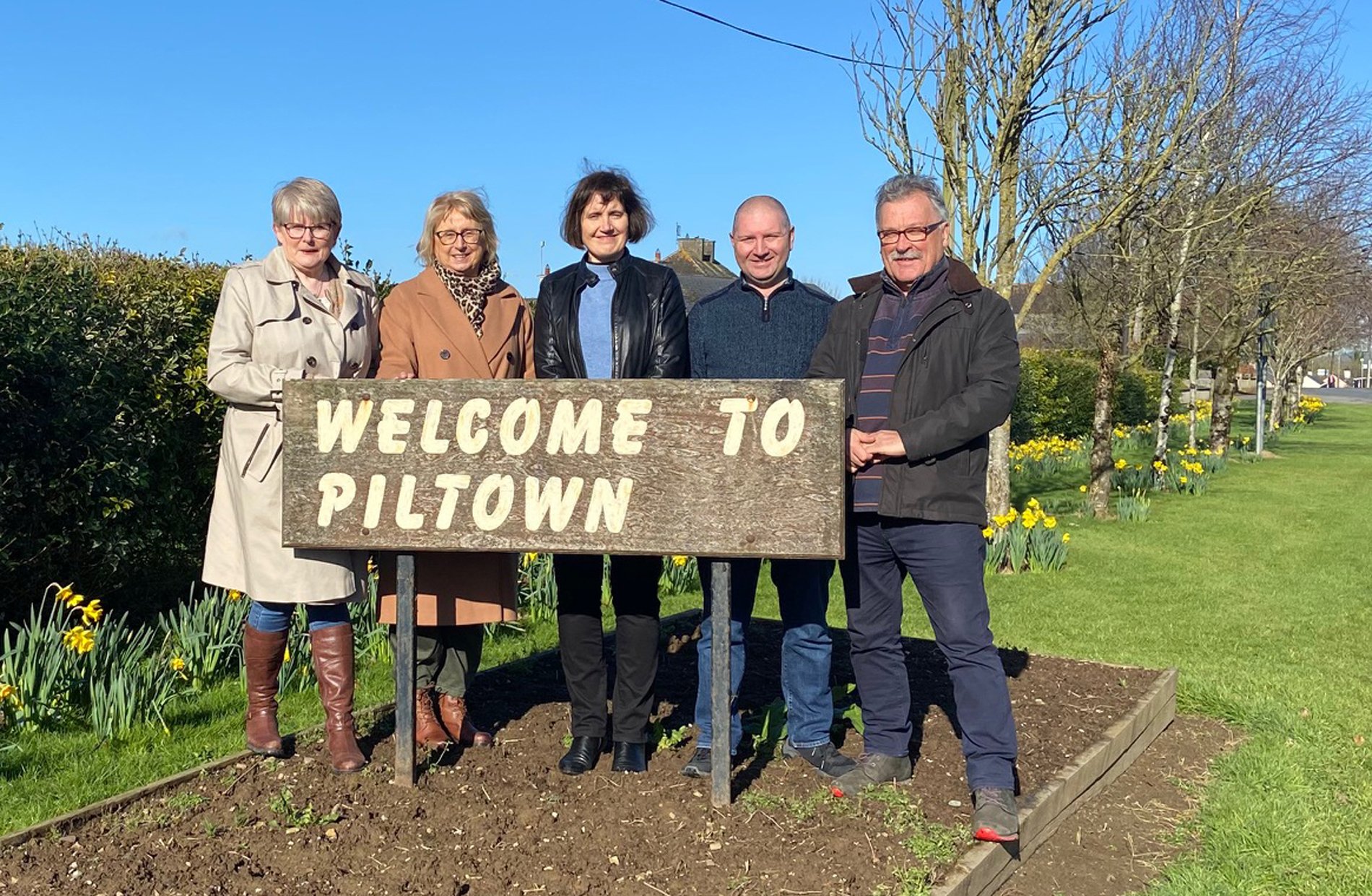 B4OC board members; secretary Mary Morgan; Gerri Hickey; treasurer Jill Downey; chairman Brian Doyle and Paul Walsh
