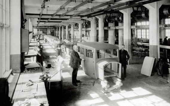 Volvo car production in the 1920s