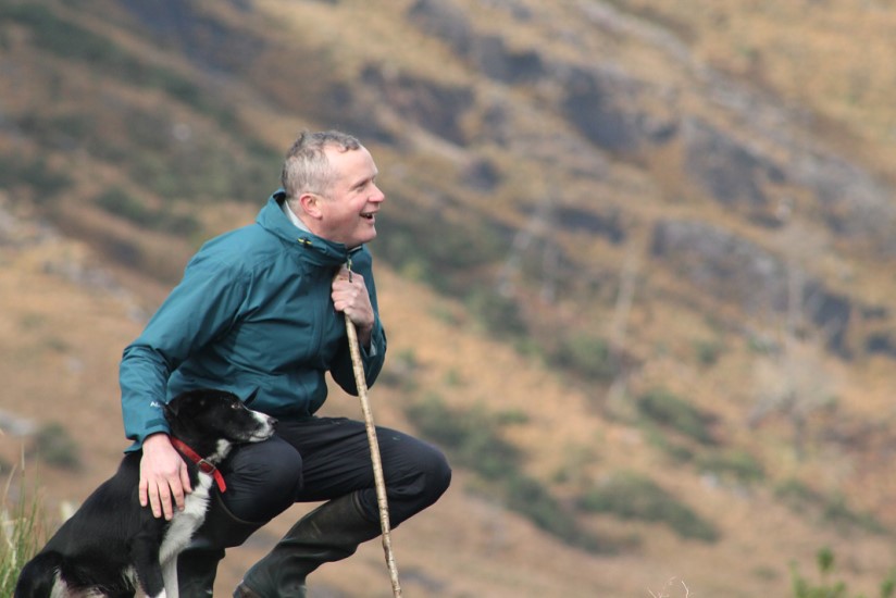 Colm Gavin on his farm. Image Source: FFN