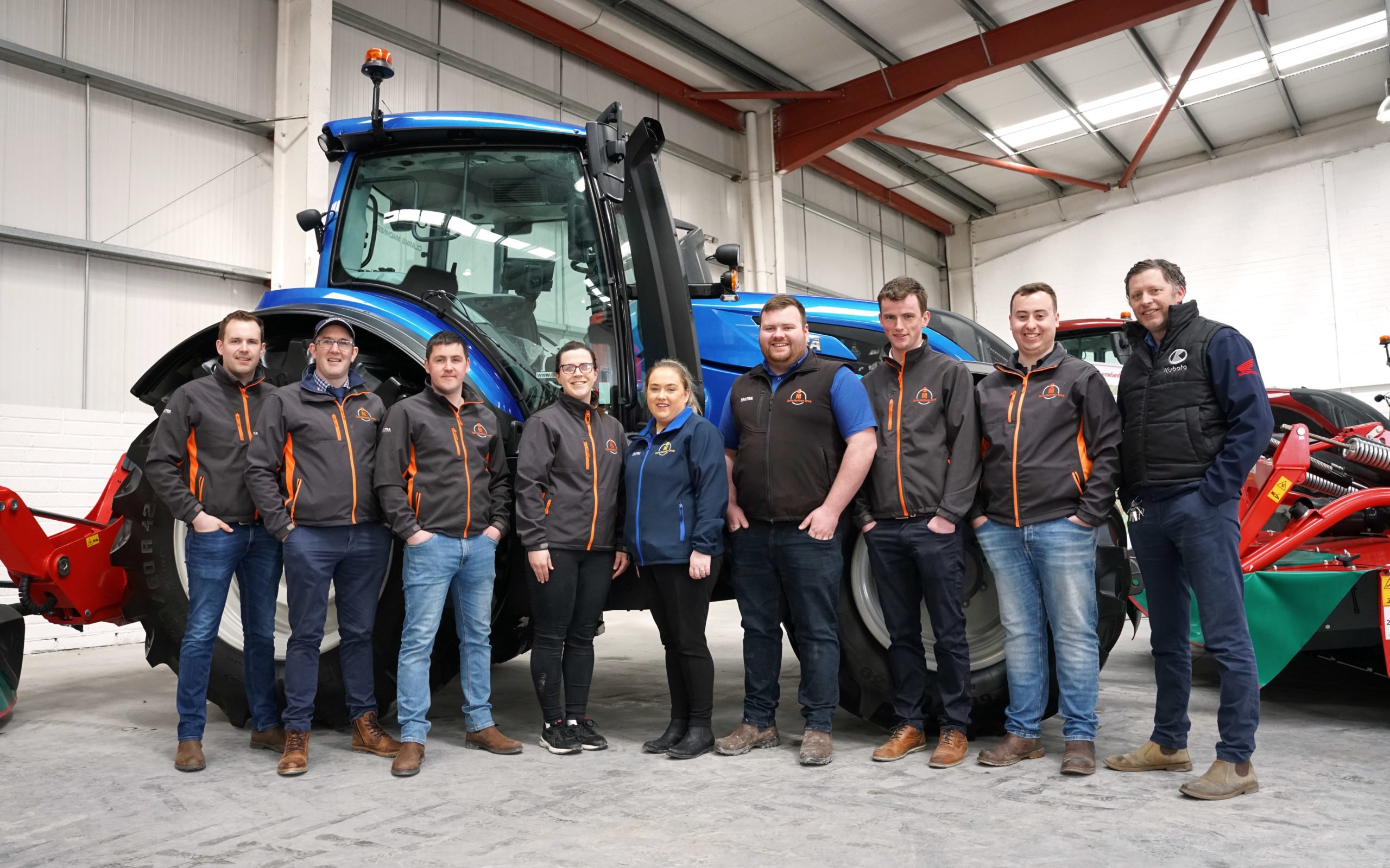 Jason Clarke (third from right) with the Roscommon sales team