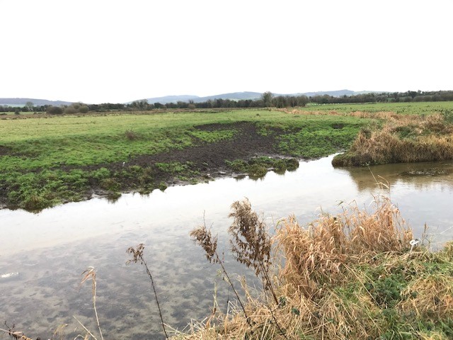 An unfenced waterbody resulting in the river bank becoming destabilised and providing a source of sediment and nutrients