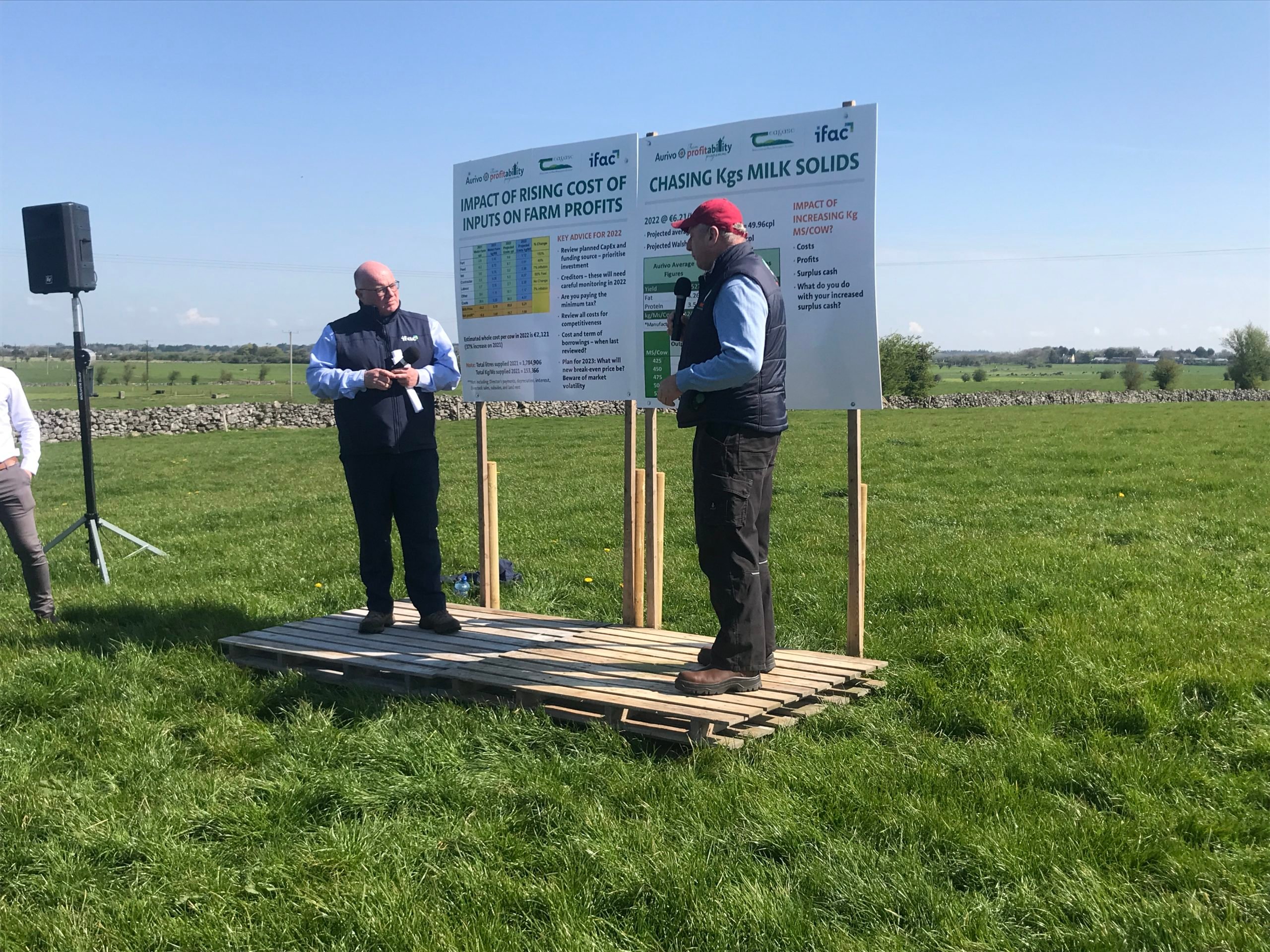 Declan McEvoy from Ifac and Henry Walsh