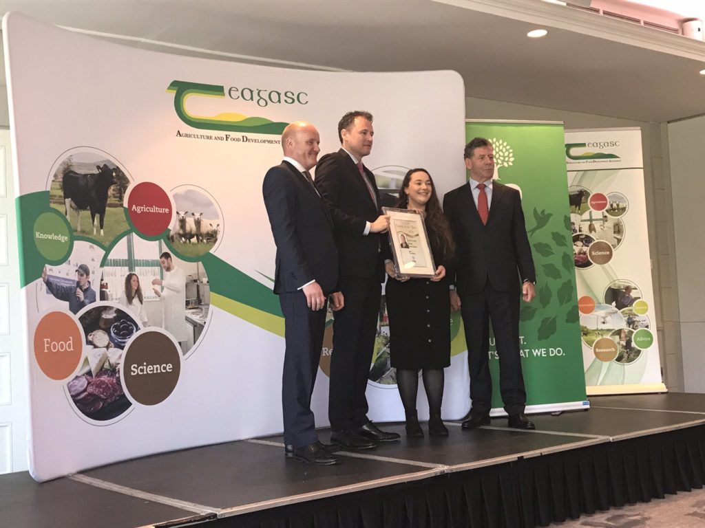 Maria Keane won the Dairy Student Category award. Image: Teagasc