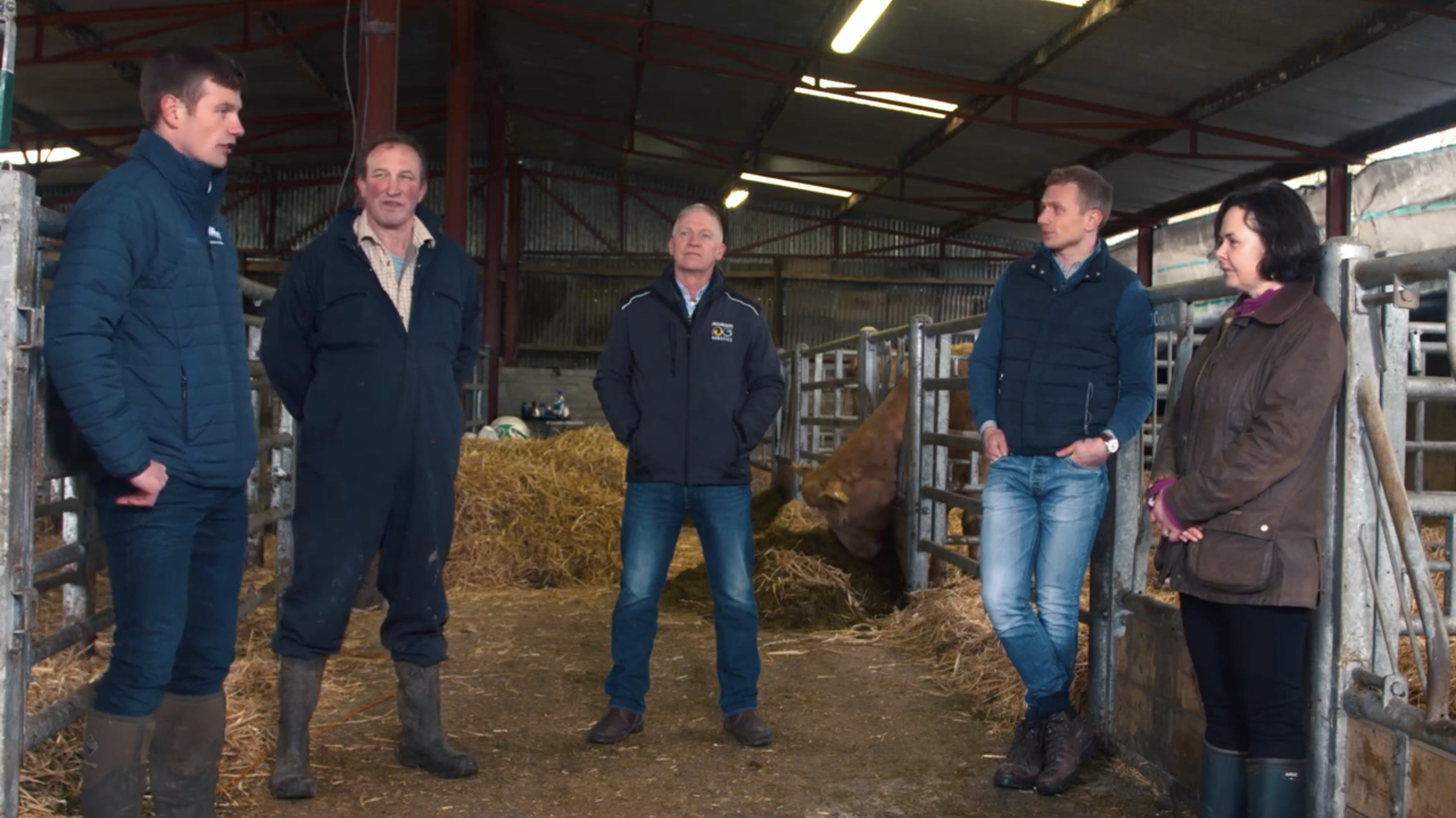 (L:R) John Heslin, Hubert Nicholson, John McDaniel, Ciaran Lenehan and Rose Goulding