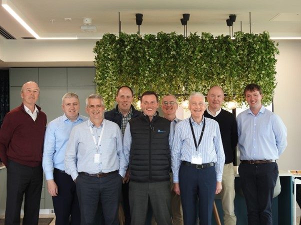 Area sales managers: Ollie McGuire; Martin Hayden; Clem Power; Richard Halpin; Seamus Lagan; Mick Moran; John Murtagh; Tom Fives; and Michael Diskin