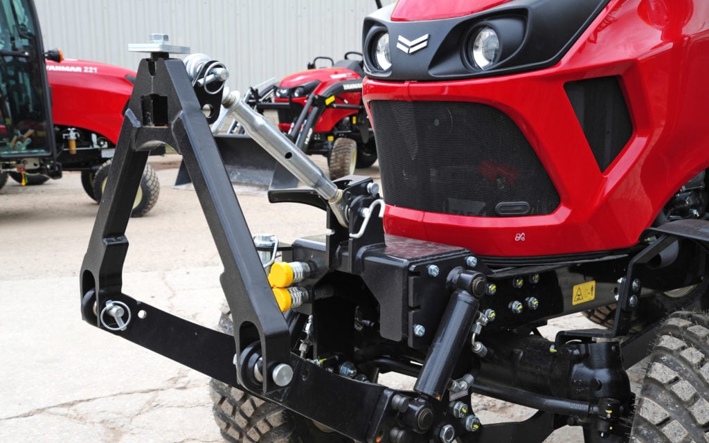 Front linkage is a popular option and is factory fitted in the Netherlands
