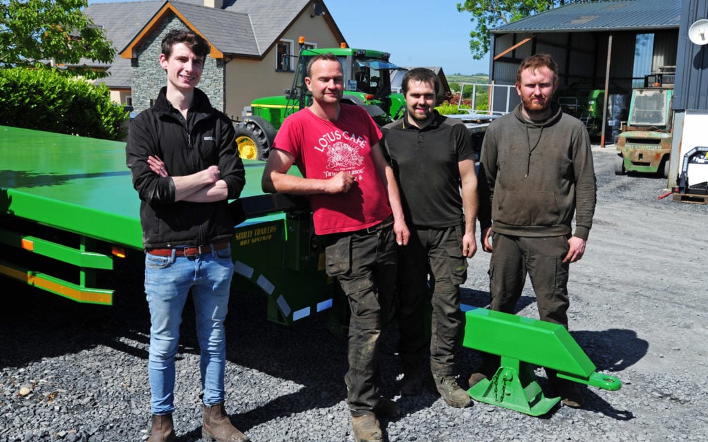 L-R: Shane Hanafin, Niall Scully, Bryan O'Gorman, John Liston of Scully Trailers