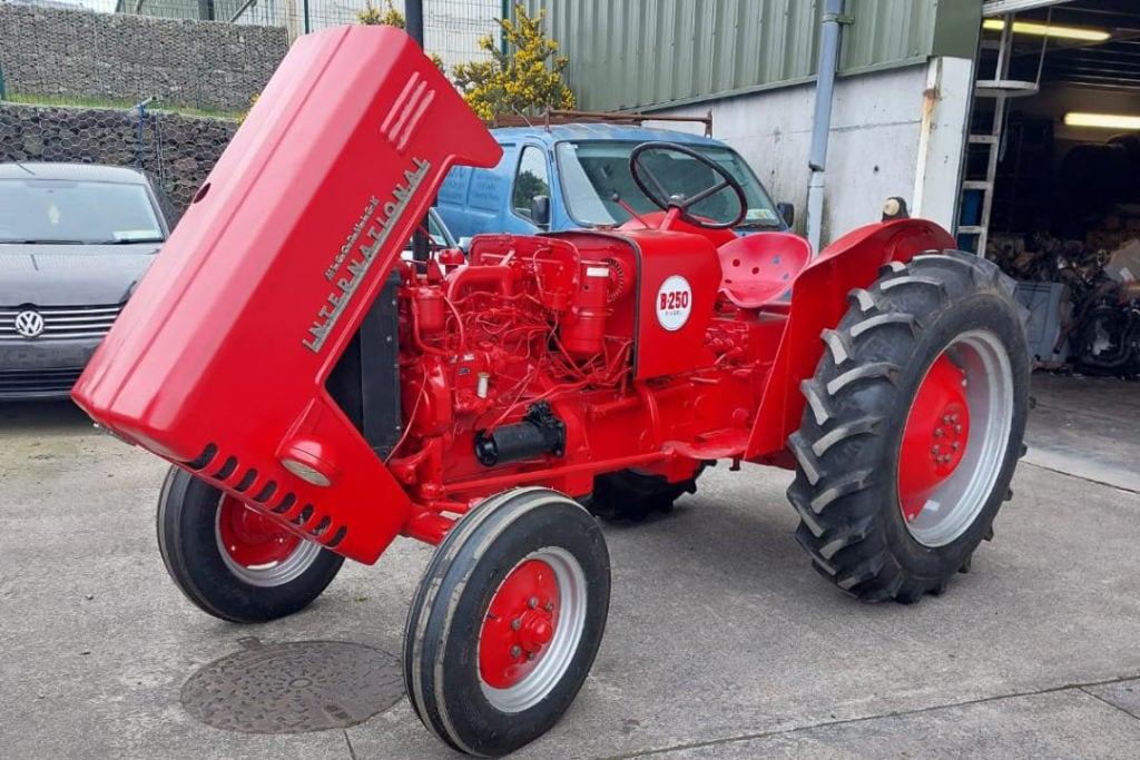 Collon Vehicle Dismantlers did a tidy job in restoring the little red tractor