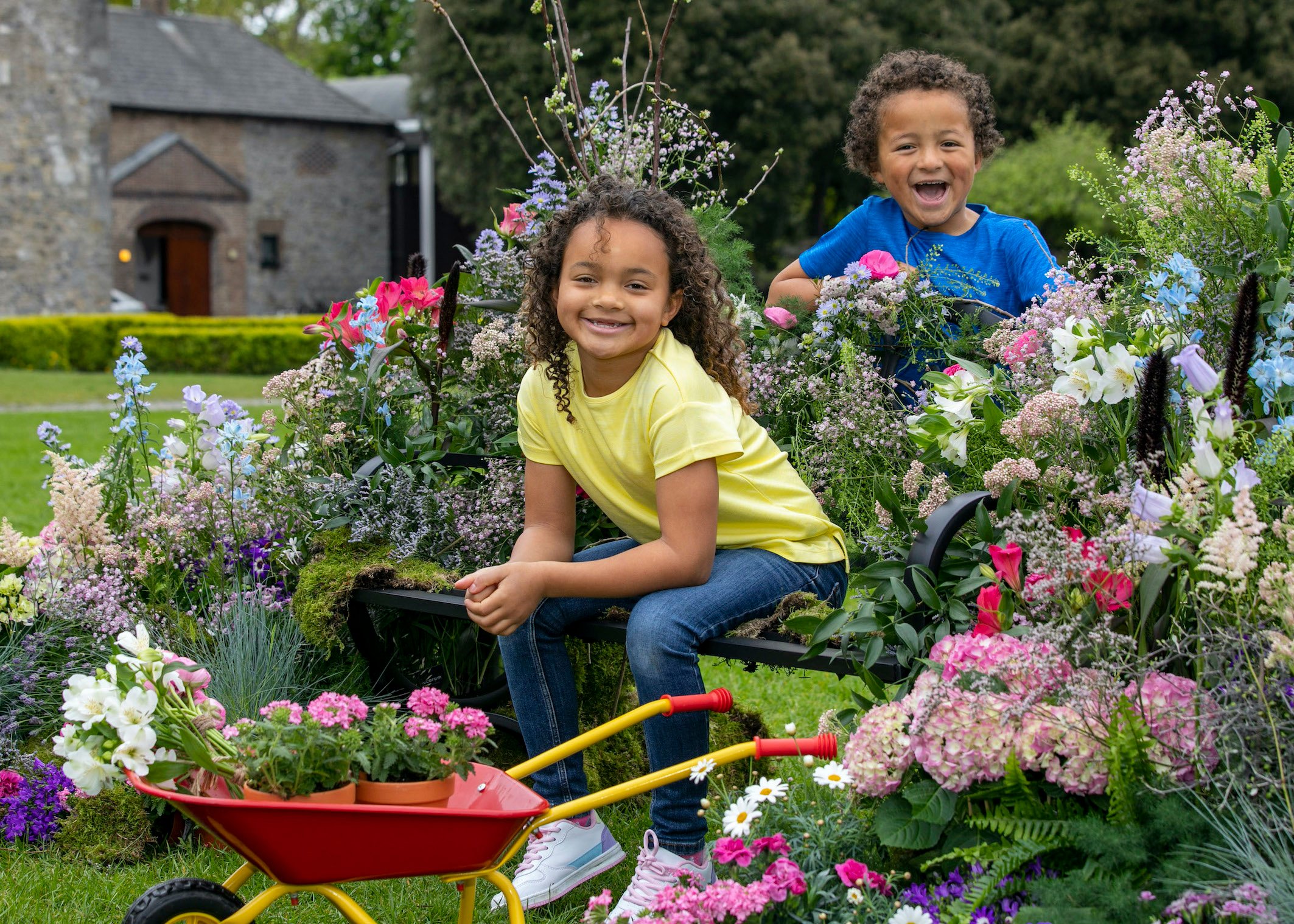 Launching the Bloom festival are Ben (5) and Ava (8) Simunyu from Dublin. Image: Fennell Photography