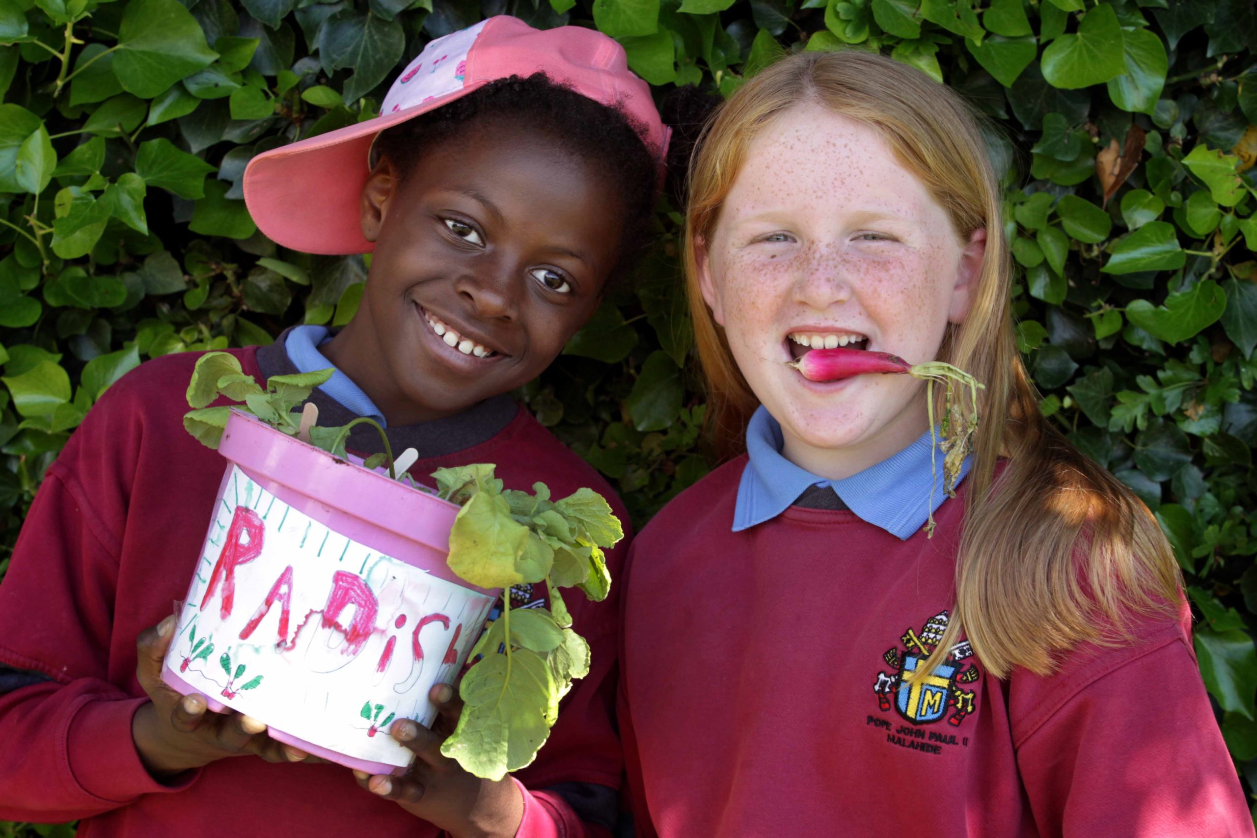 Students from Pope John Paul II National School. Photo: Mark Steadman