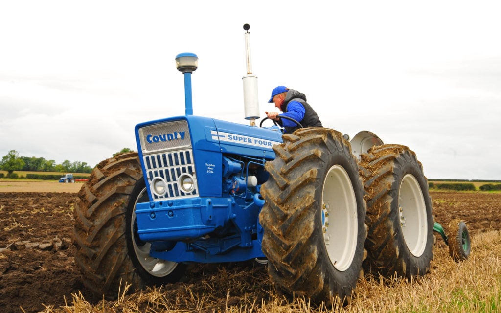 County were happy to fit an equal sized four wheel drive system, at around twice the cost of the standard tractor