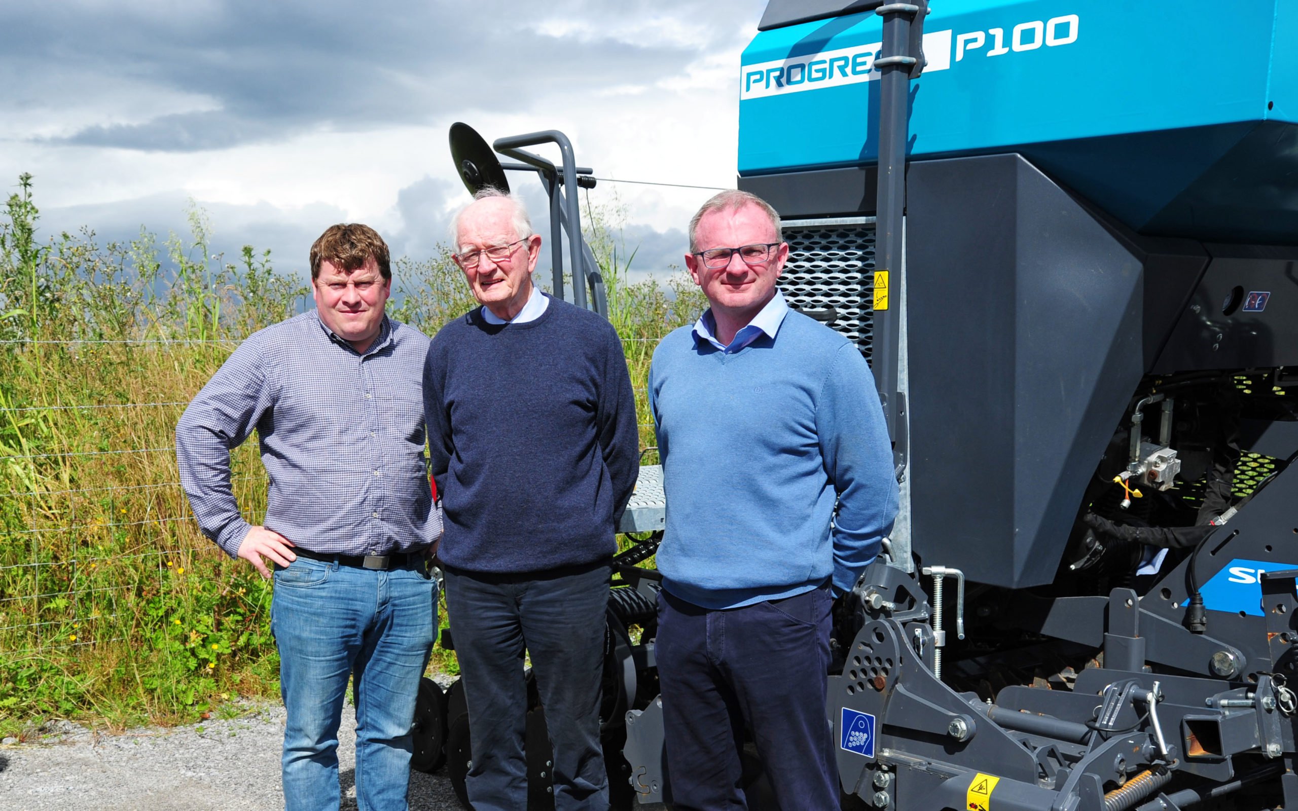 (L-r); Stephen Cooney, sales manage; Geoff Daly, commercial director; Gary Daly, sales director Farmec