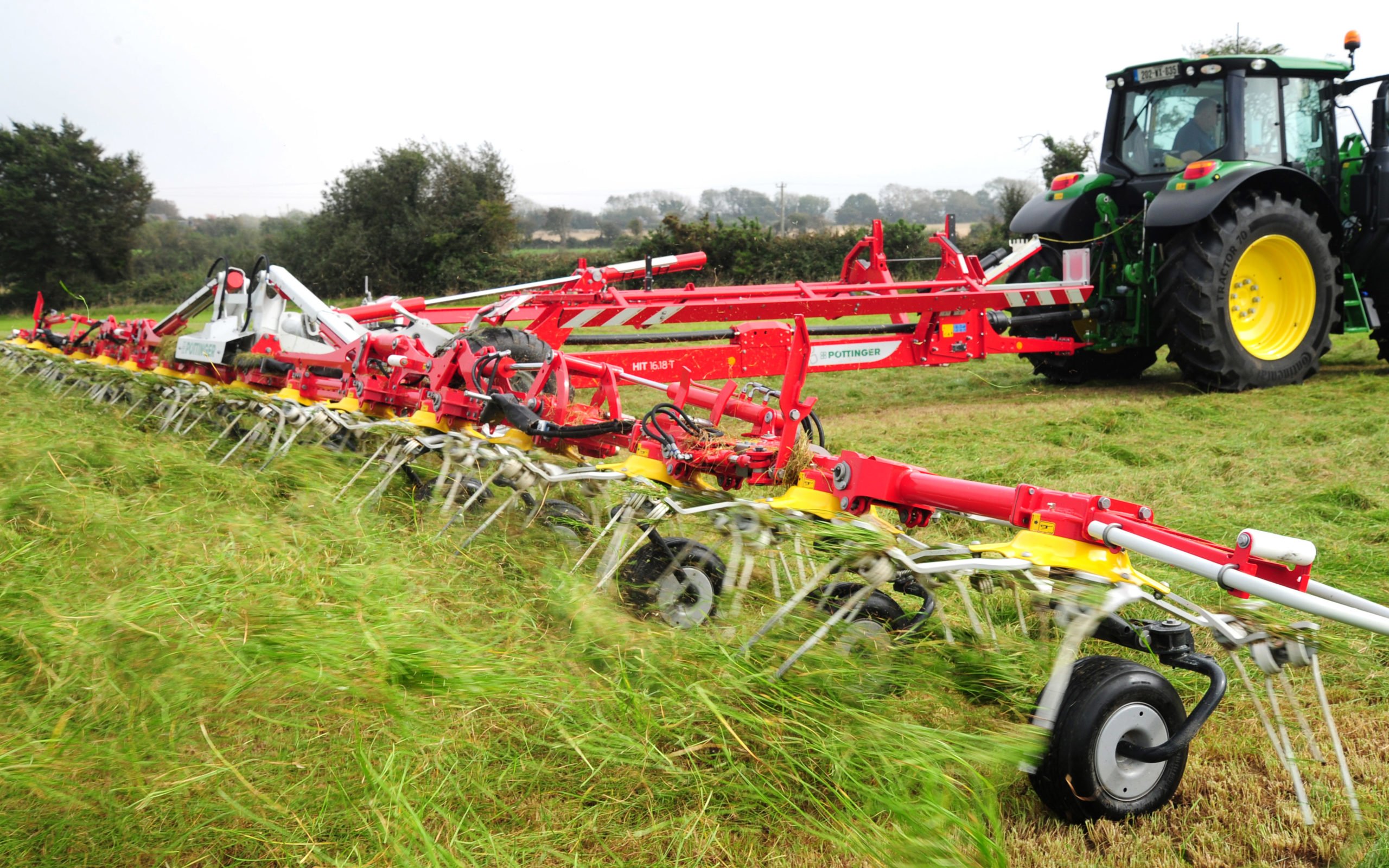 A wider tedder will maintain work rates at low speeds, but cost more