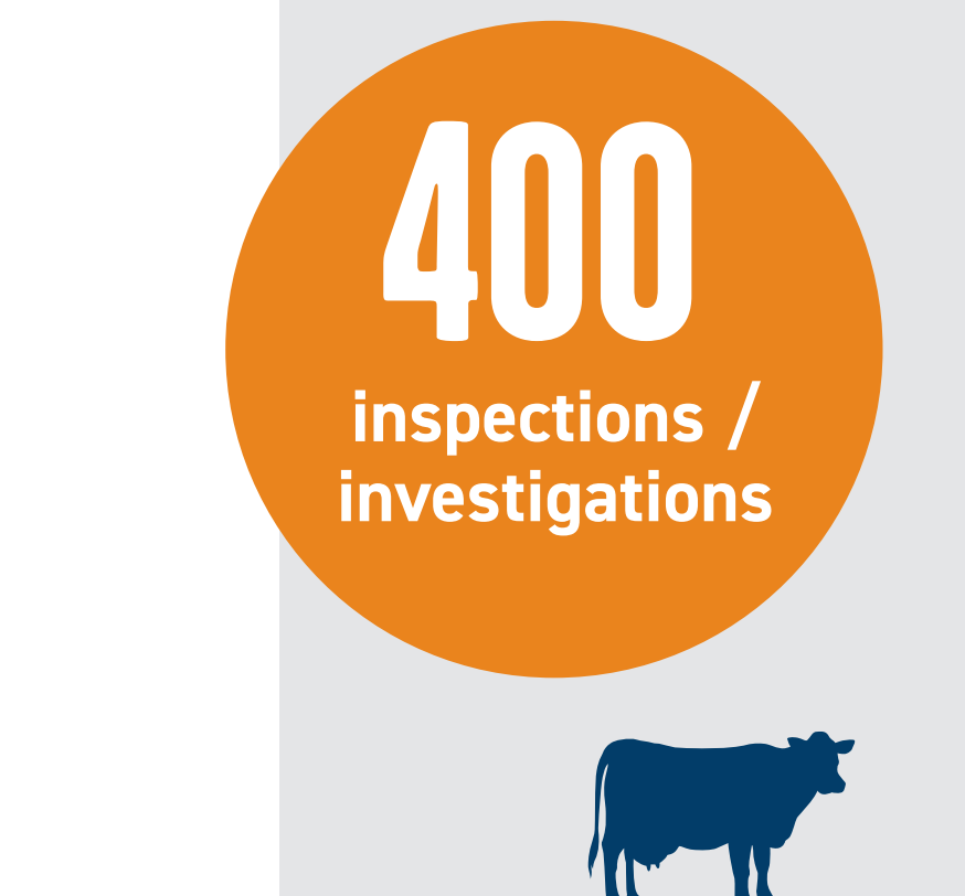 Number of inspections/investigations in 2021