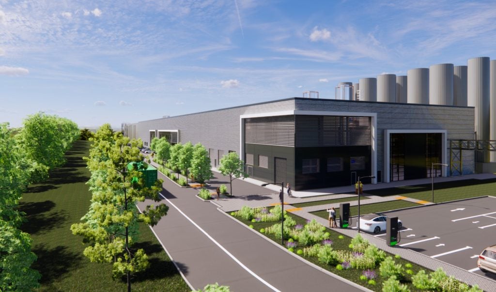 Visualisation of Kilkenny Cheese Ltd. facility at Belview Co. Kilkenny