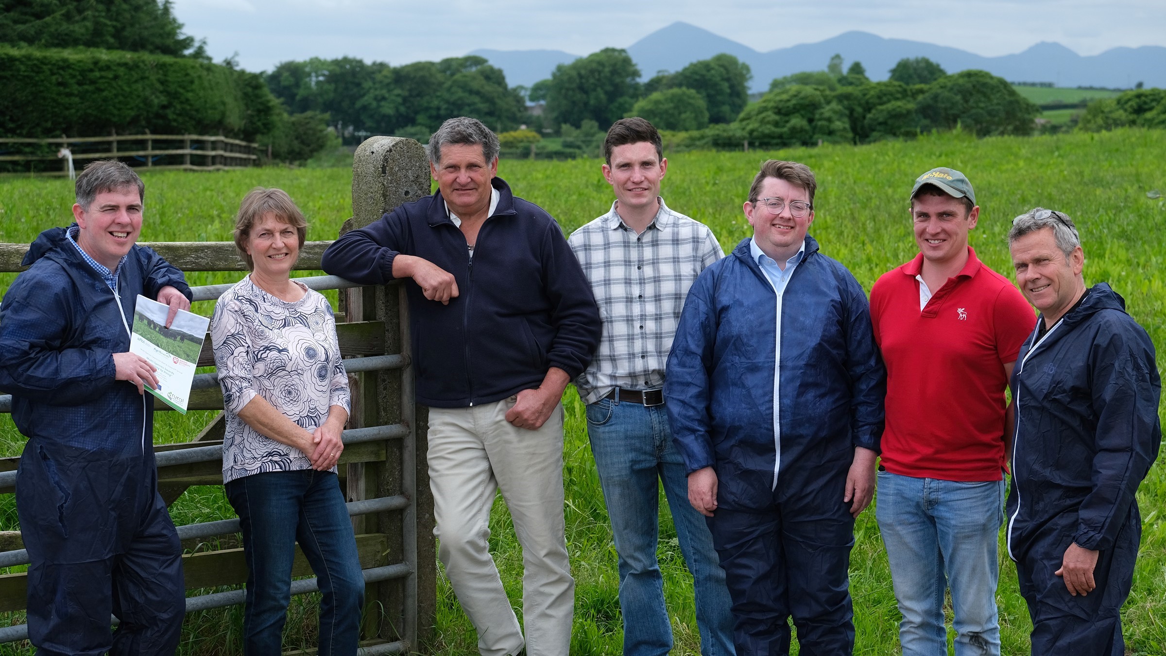 L-R: Dr. Francis Lively, Ethel Turley, Paul Turley,  Thomas Turley, Jason Rankin, Frank Turley and Dr. David Patterson