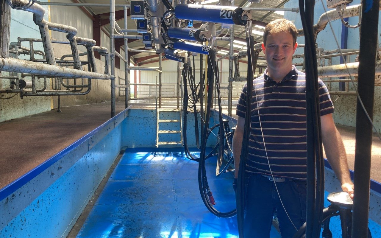 Kevin Croke in the pit of his new 24-unit parlour