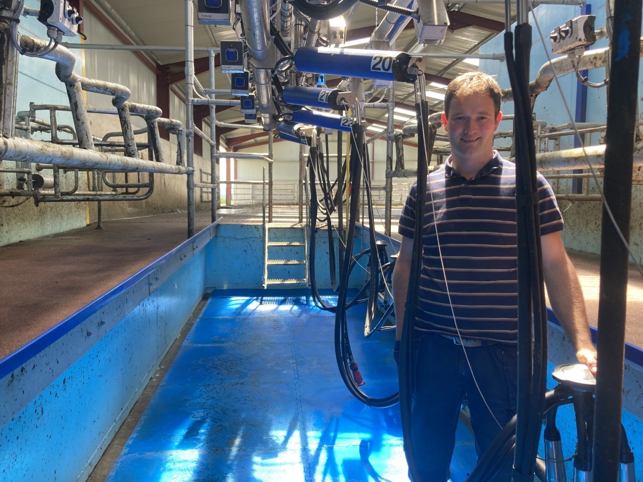Kevin Croke in the pit of his new 24-unit parlour