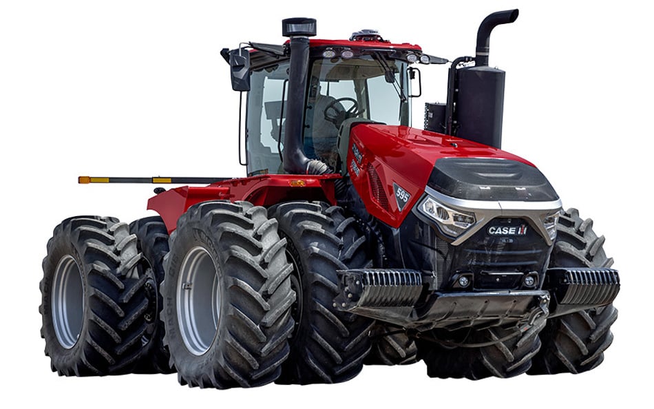 The Quadtrac is primarily  a wheeled tractor with tracks as an option