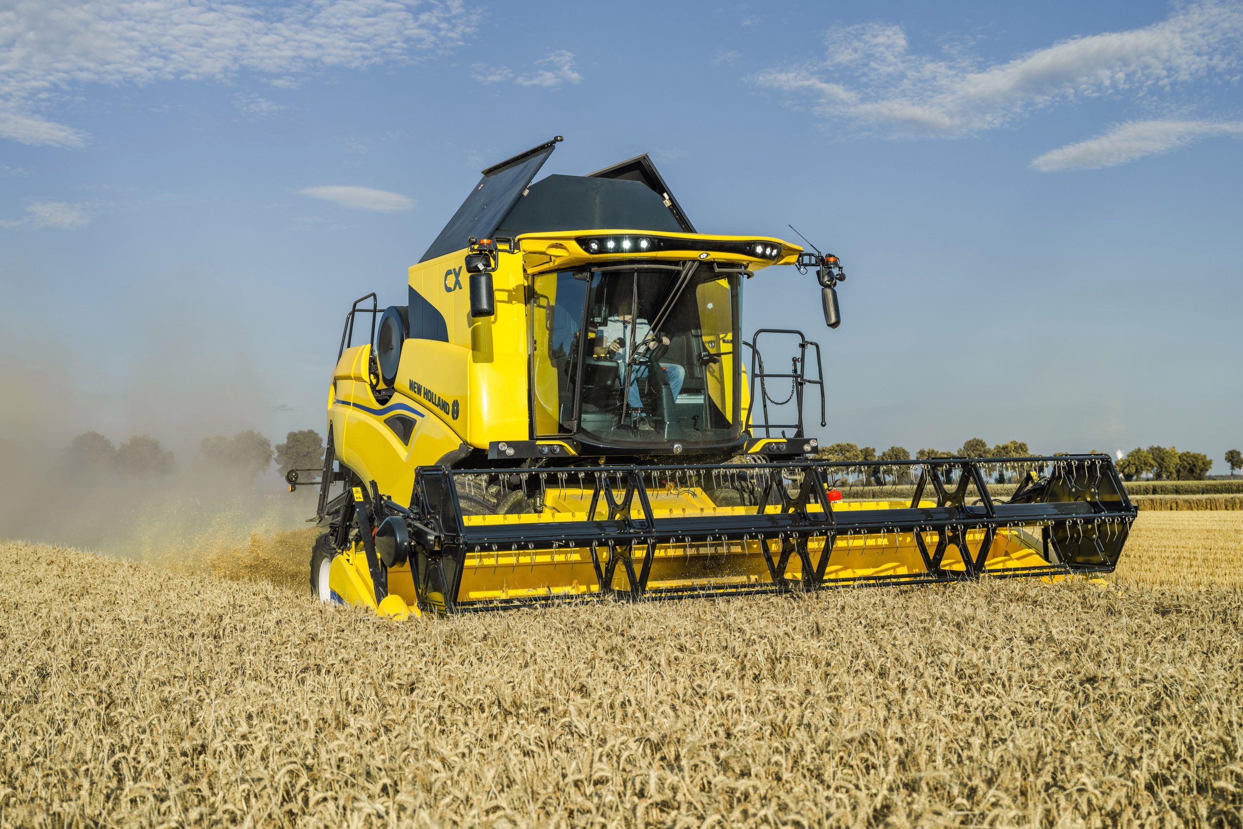The latest New Holland CX5 will receive a new sieve adjustment mechanism