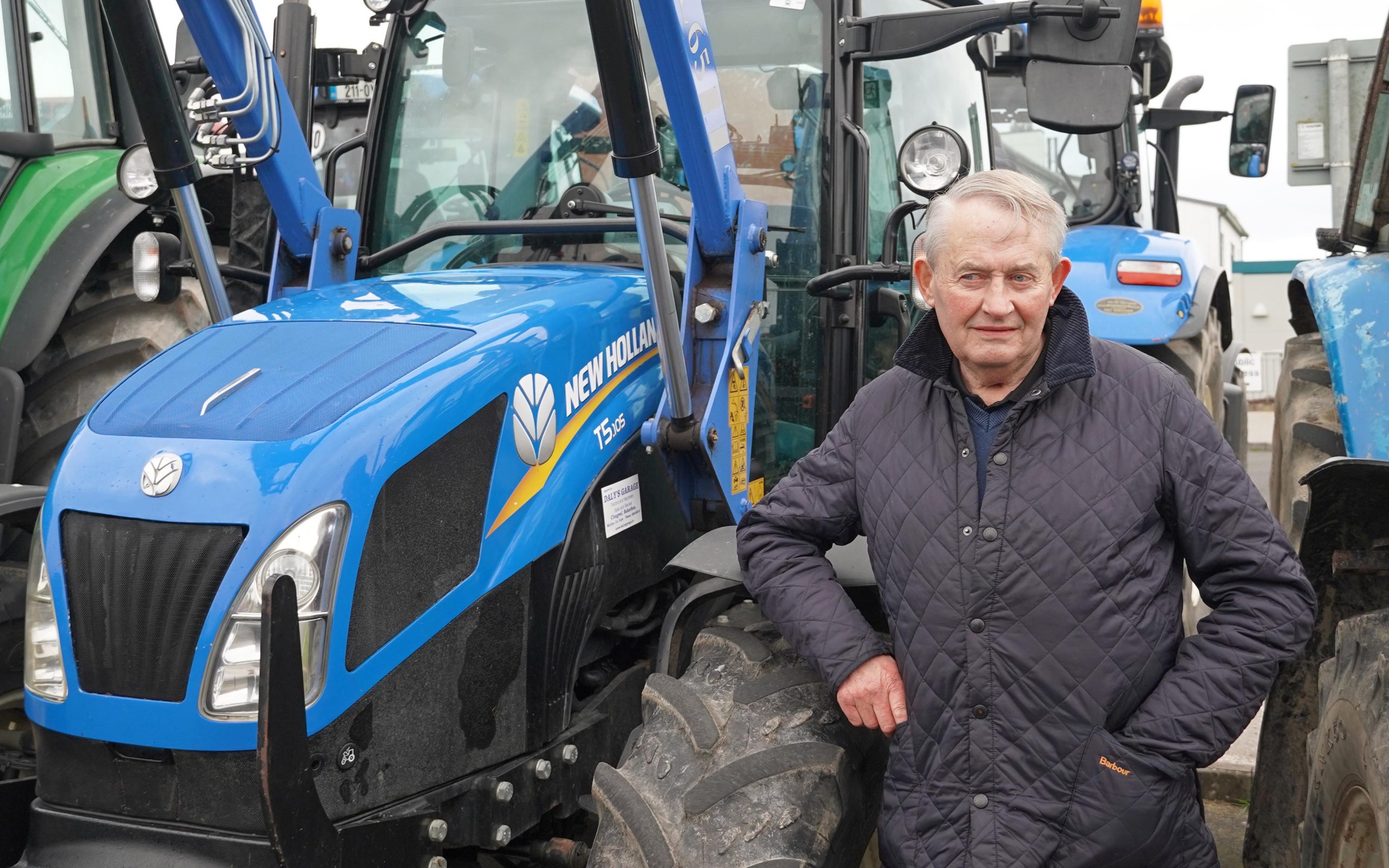 Brendan O'Connor looks after his machinery - his T5.105 could pass for new, despite being a 2018 model